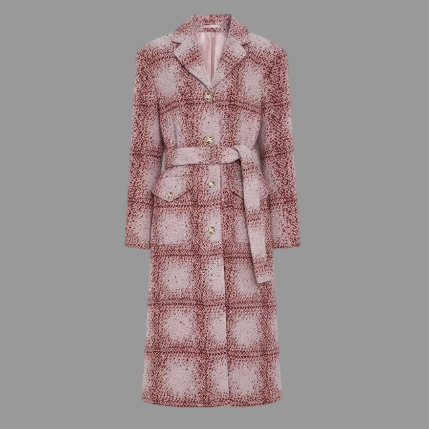 Rosewood Pink Tweed Jacket Coat