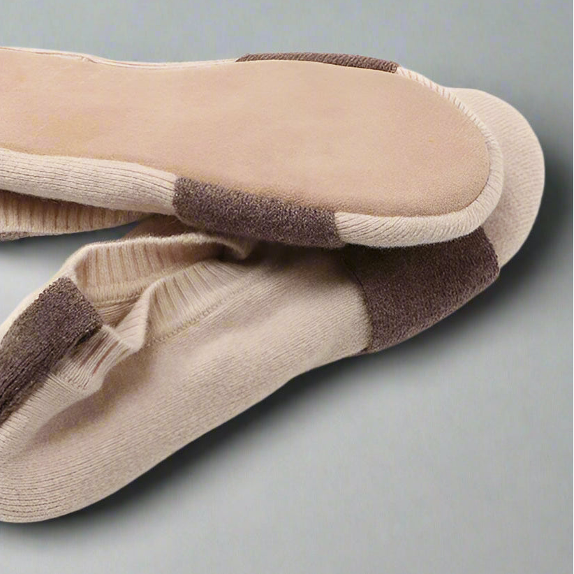 Packable pure cashmere slippers