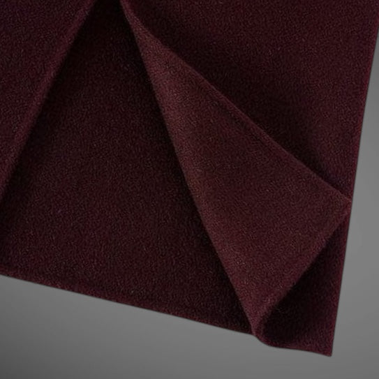 Burgundy Wool + Cashmere Suit Set