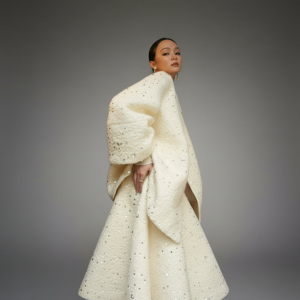 Palais Embroidered Wool Coat & Skirt Separates
