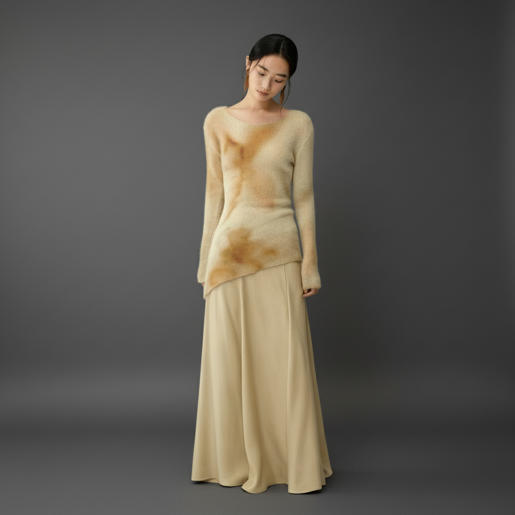 Marble Sheer Alpaca Wool-Blend Sweater