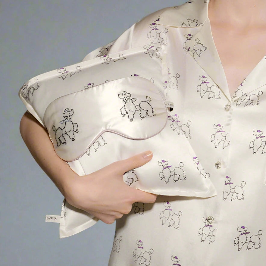 silk eye mask and pillowcase