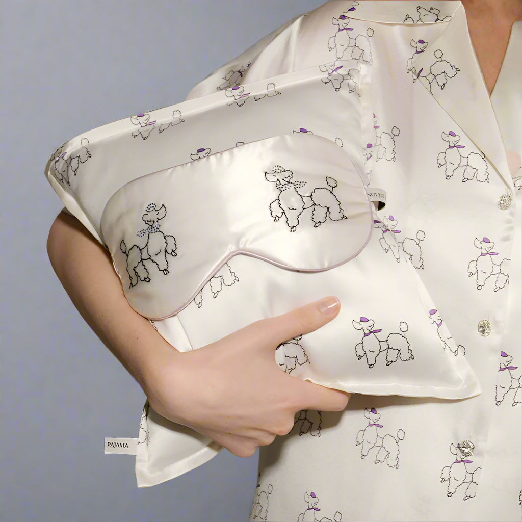 silk eye mask and pillowcase