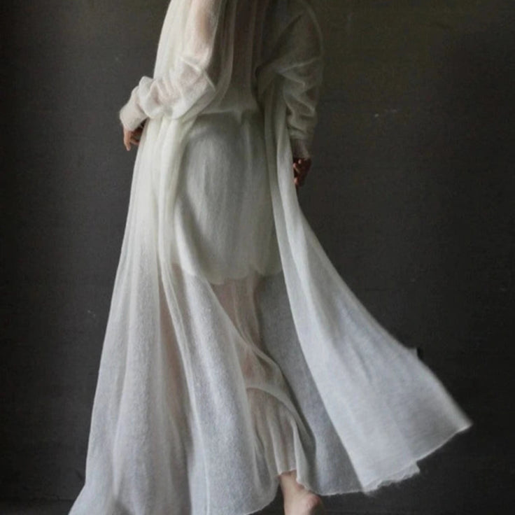 Baby Mohair & Merino Cloud Duster Sweater