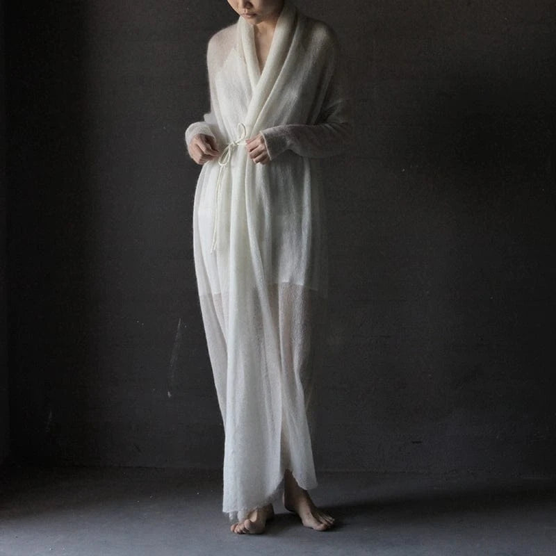 Baby Mohair & Merino Cloud Duster Sweater