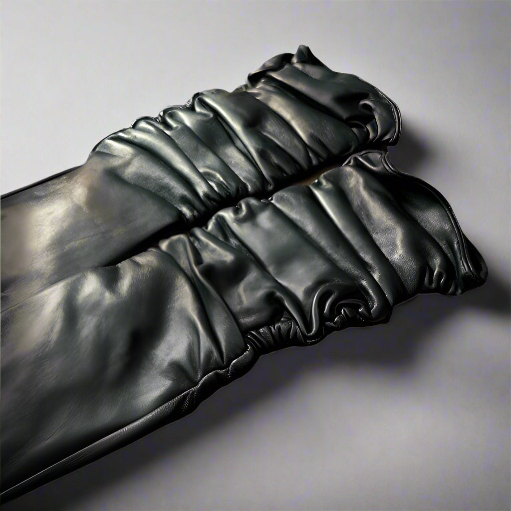 Jet Long Sheepskin Leather Gloves
