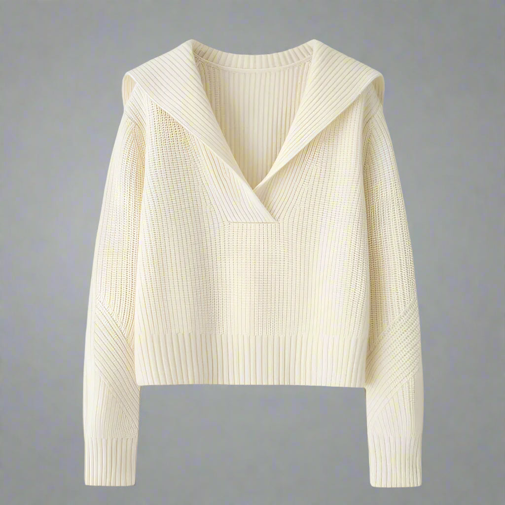 A White Cashmere Sweater from Haute Globetrot