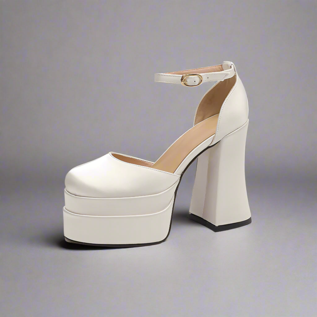 white platform shoes wedding
