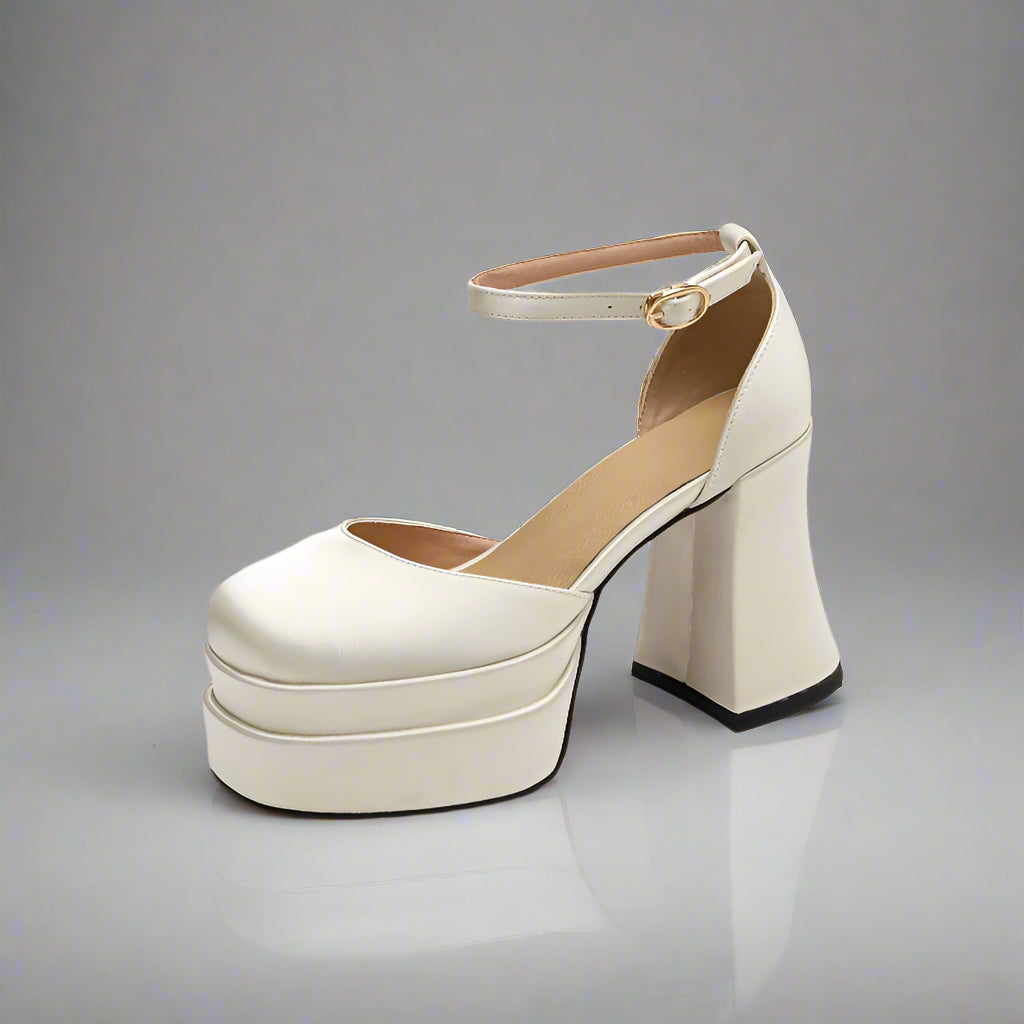 white platform shoes wedding