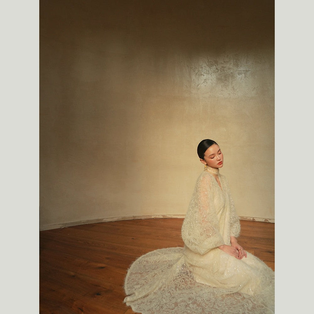 white rehearsal dinner dress