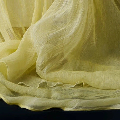 yellow gown