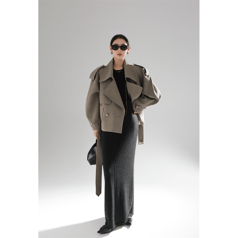 Cropped Trench Coat