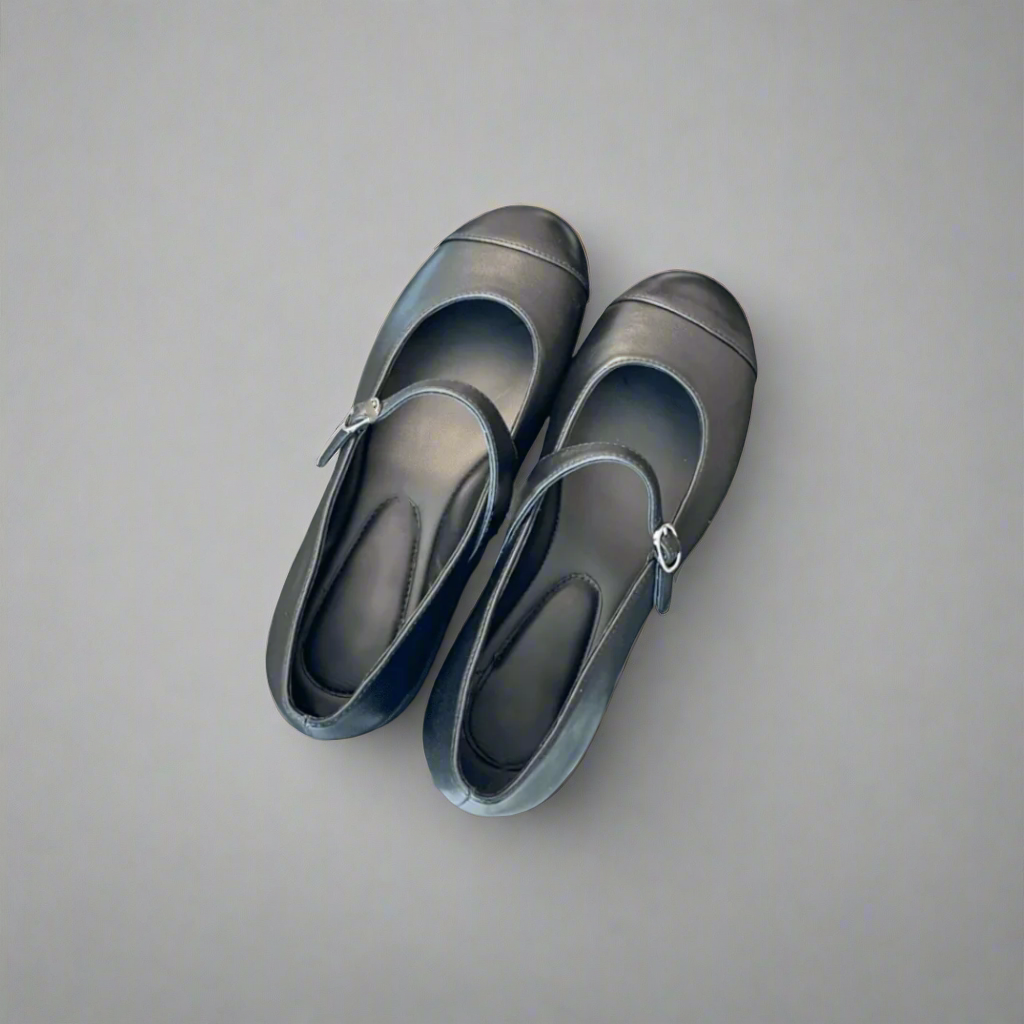 The Leather Mary Jane Ballet Flats