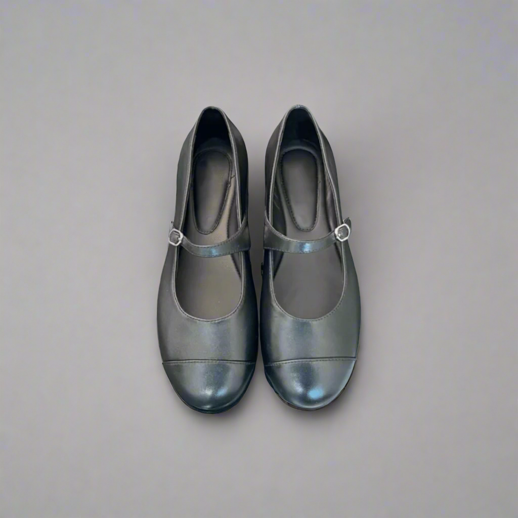 The Leather Mary Jane Ballet Flats