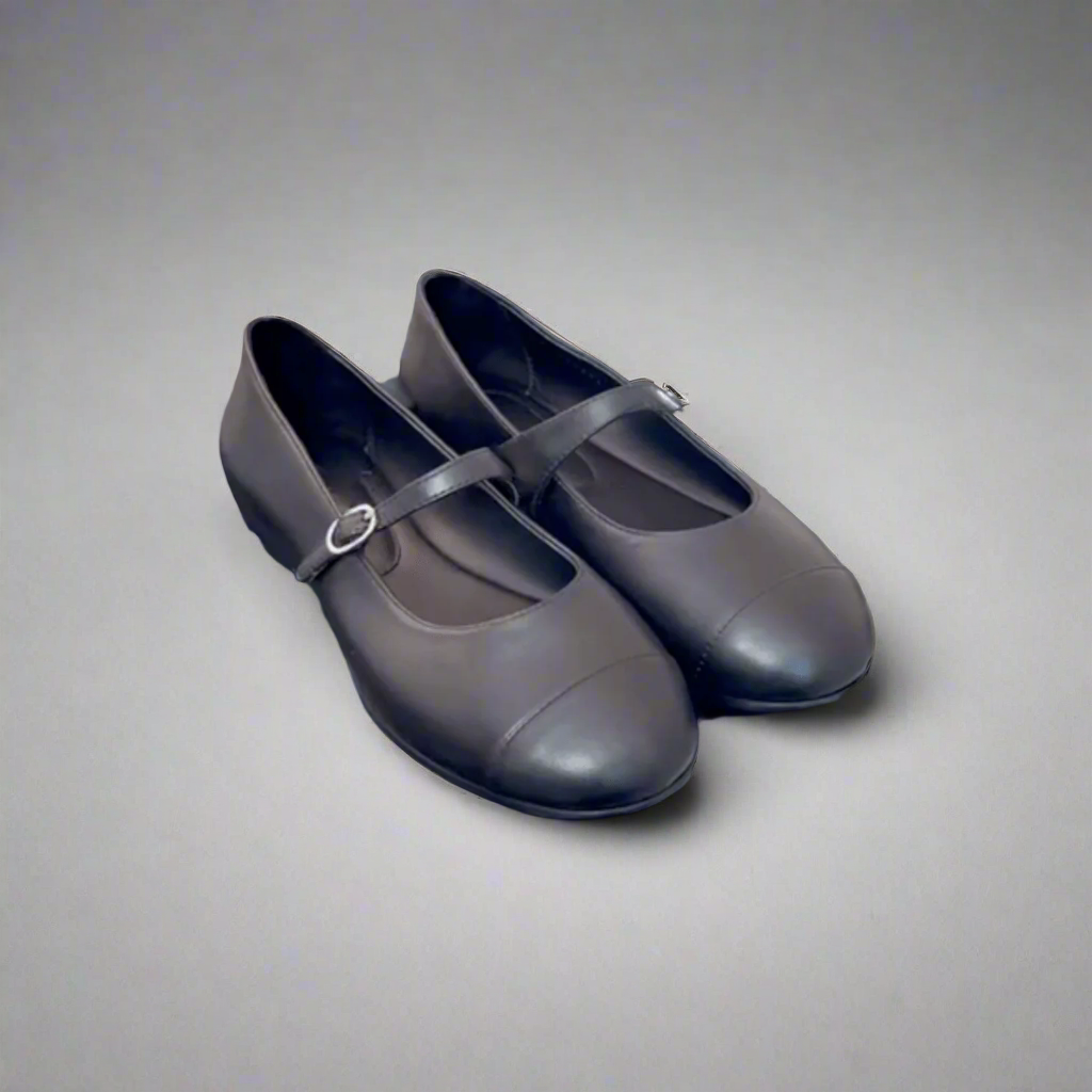 The Leather Mary Jane Ballet Flats