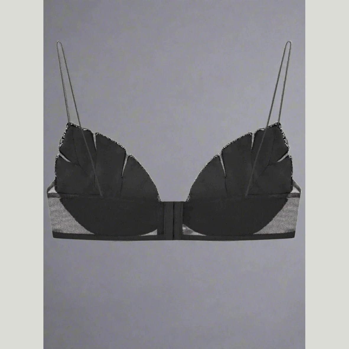 Radiant Leaf Rhinestone Bra