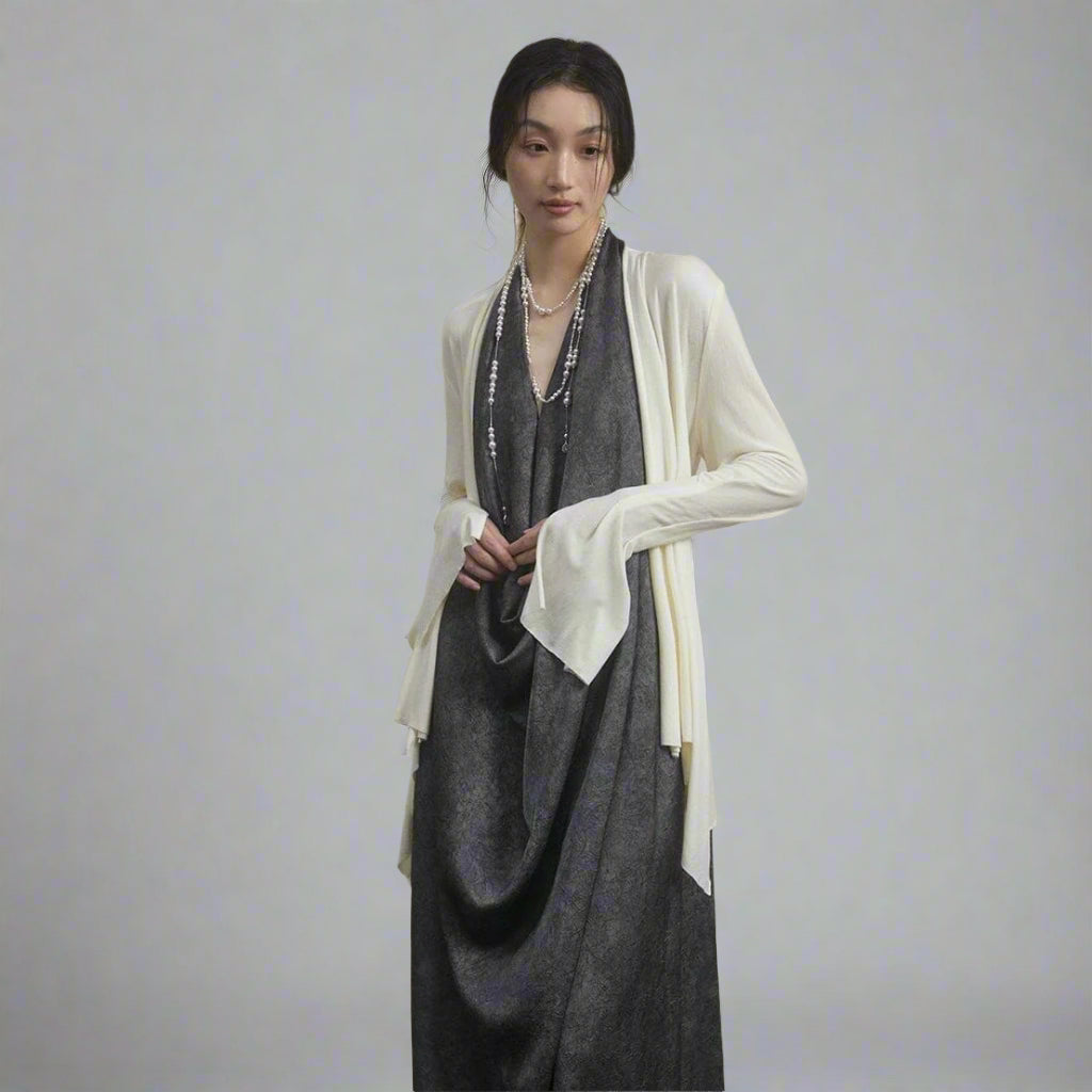 Draped Column Dress