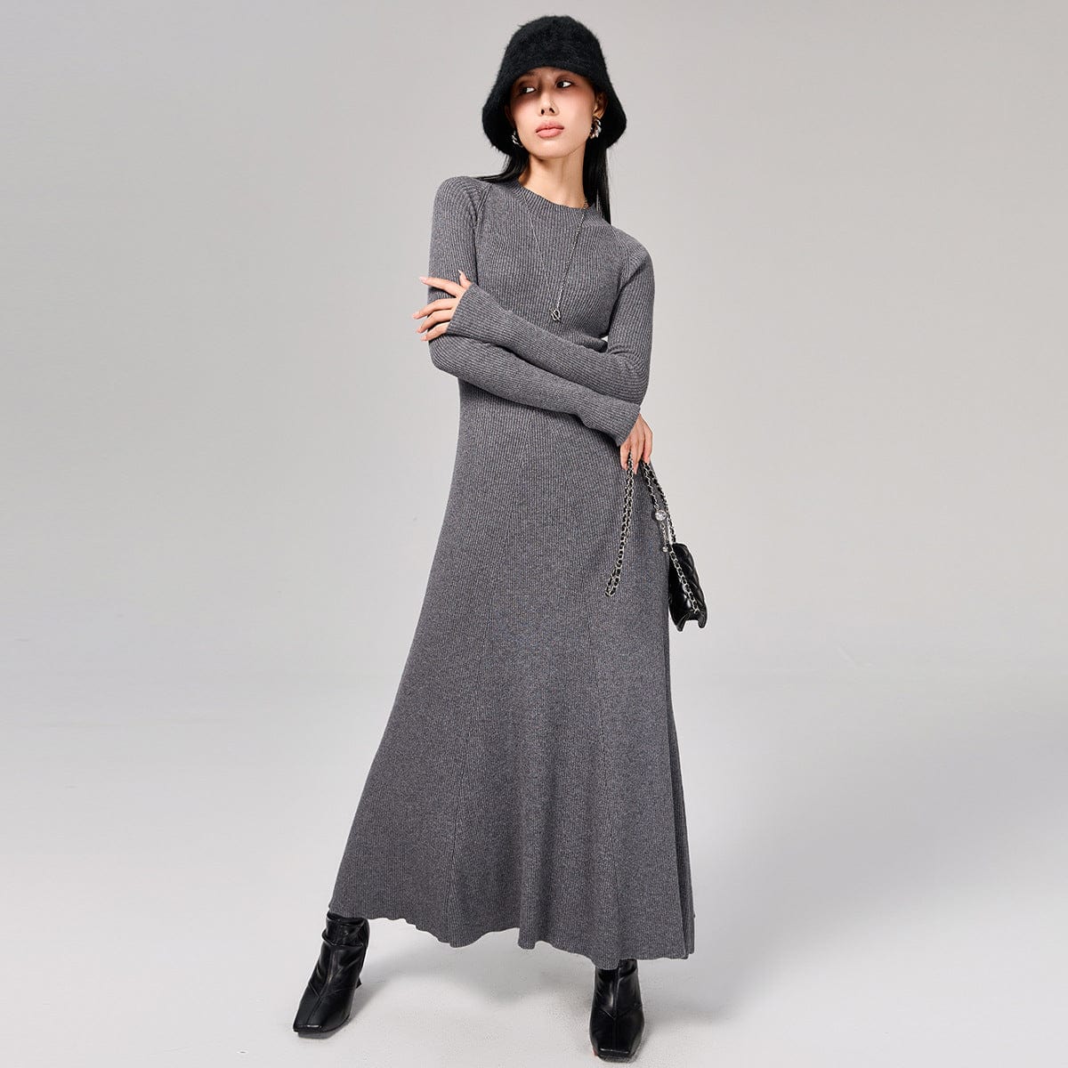 Warm Wool Sweater Dress