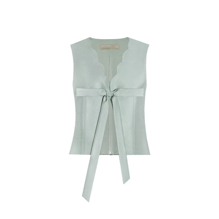 The Mint Green Papillon Top & Skirt Set