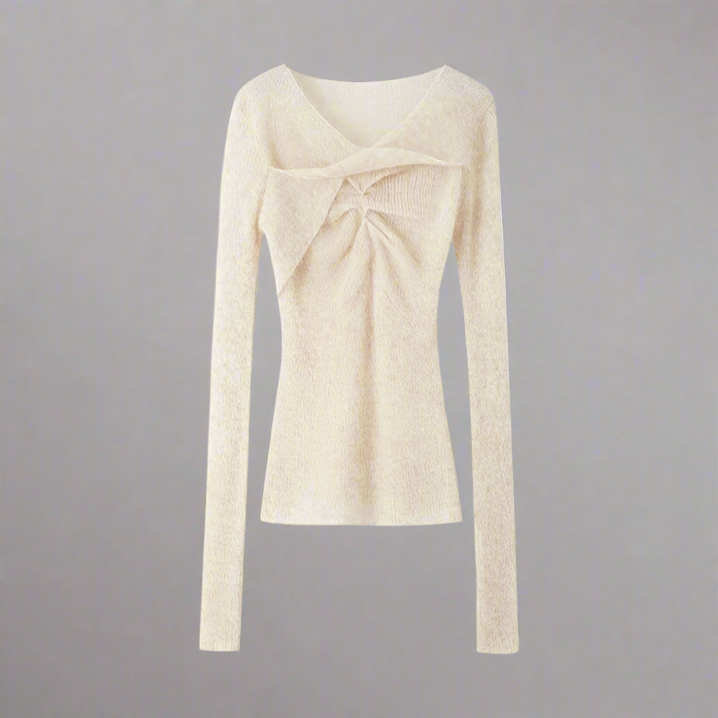 Twisted Alpaca-Wool Blend Knit Sweater