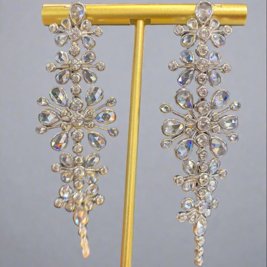 Astoria Silver Chandelier Earrings