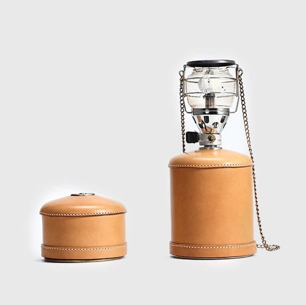 Vegetable-Tanned Cowhide Gas Canister Cover