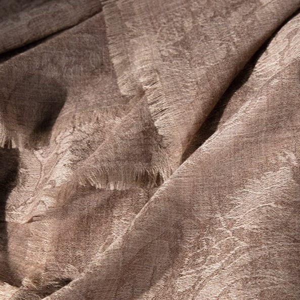 Pure Ultrafine Cashmere Jacquard Scarf - Whisper-Soft, Travel-Ready Luxury