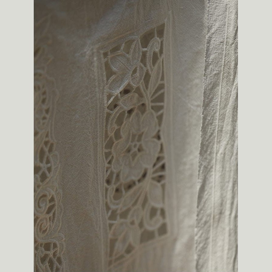 Ramie Cotton Embroidered Wrap Set