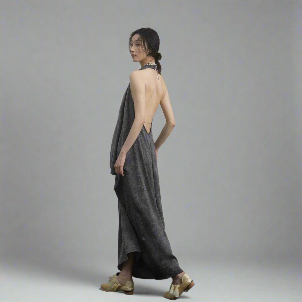 Draped Column Dress