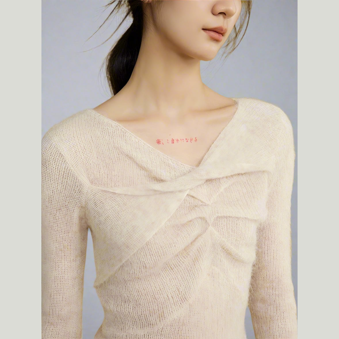 Twisted Alpaca-Wool Blend Knit Sweater