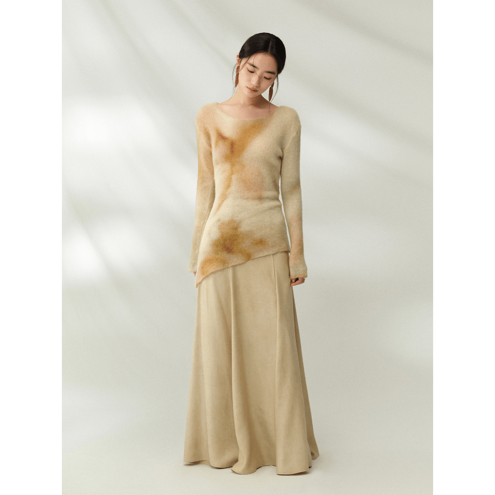 Sheer Alpaca Wool Blend Sweater - Sculptural Softness
