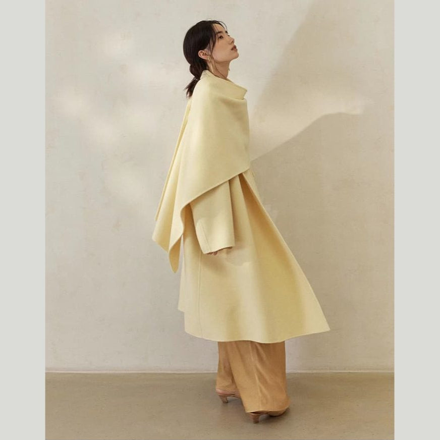 The Buttermilk Scarf Coat