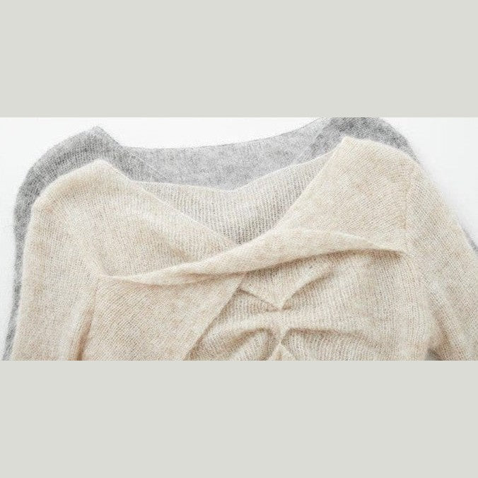Twisted Alpaca-Wool Blend Knit Sweater