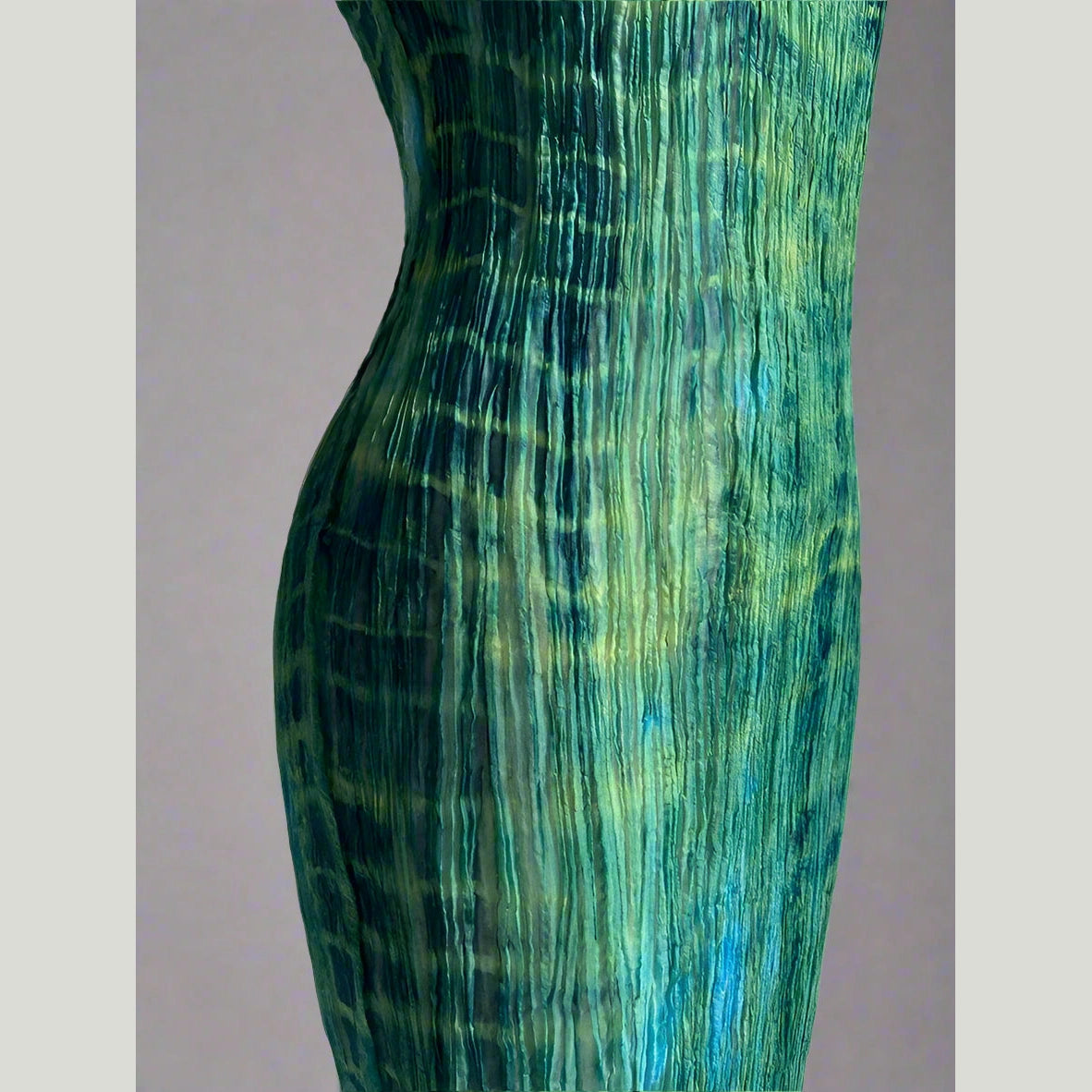 Emerald Mulberry Silk Mermaid Dress