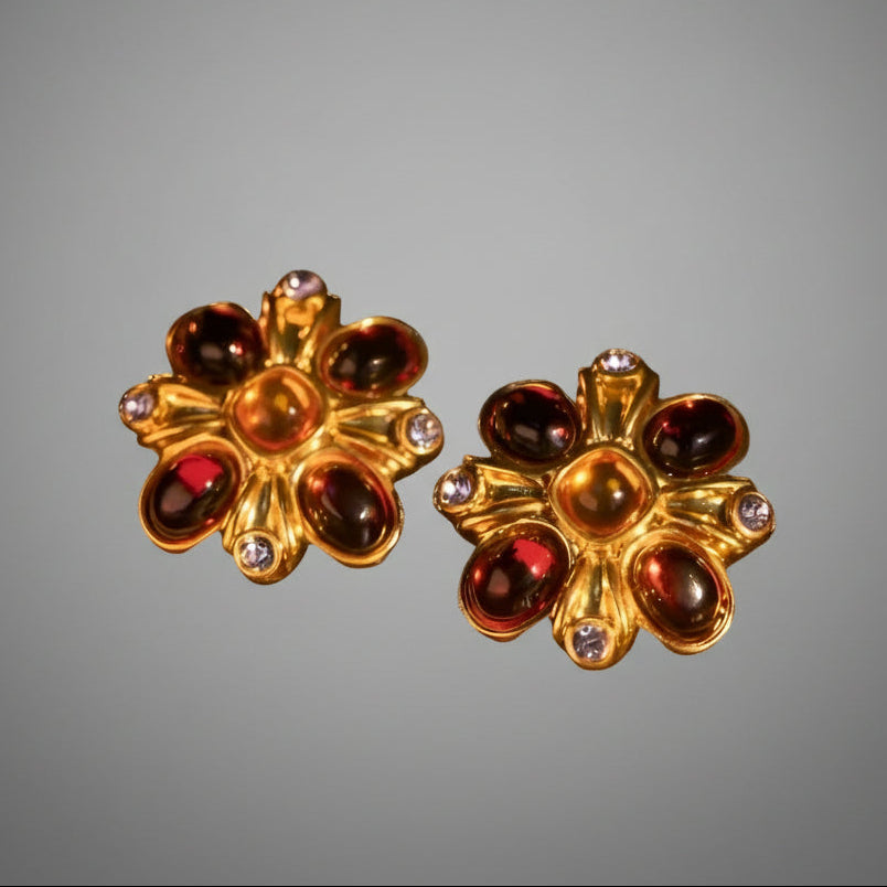 French Vintage Medieval Earrings