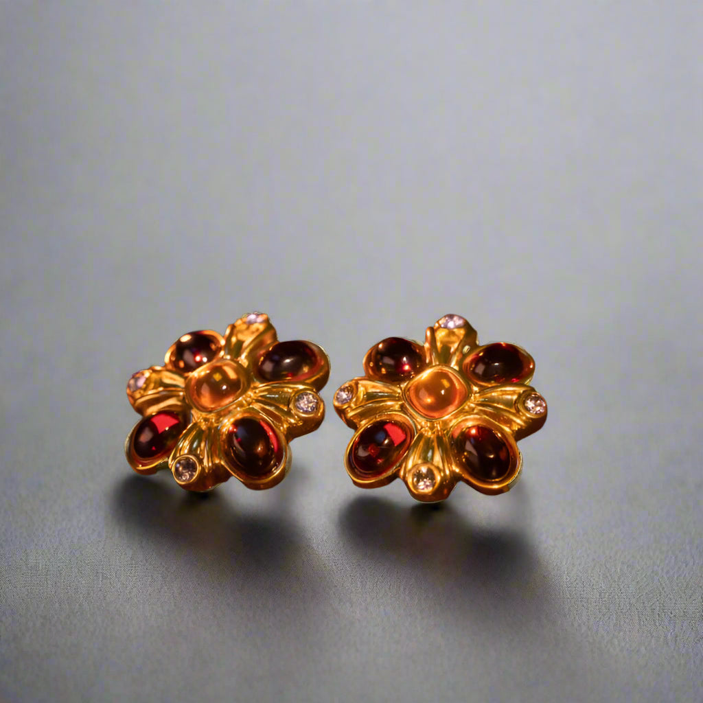 French Vintage Medieval Earrings