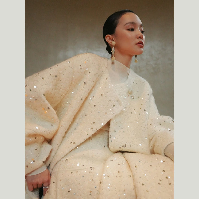 The Palais Set – Embroidered Wool Coat & Skirt Separates