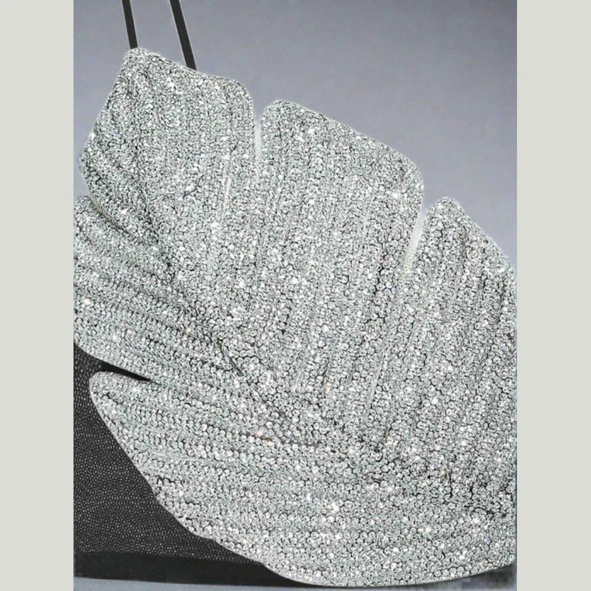Radiant Leaf Rhinestone Bra