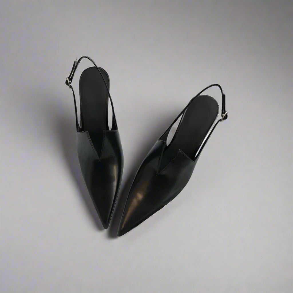 The Slingback Modern Wedge