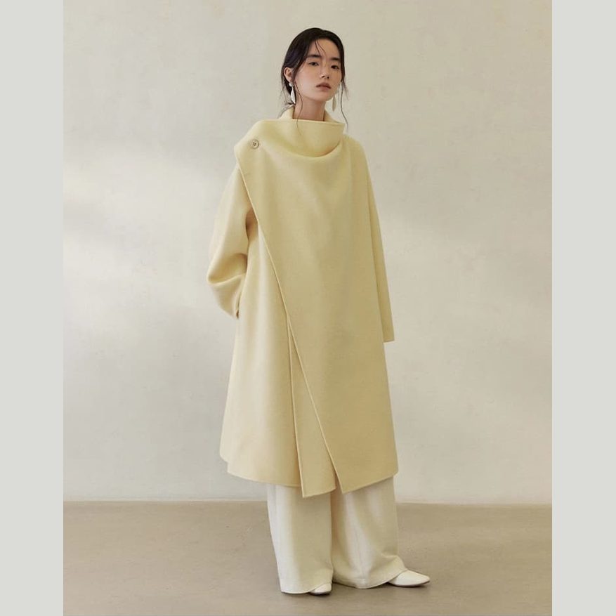 The Buttermilk Scarf Coat
