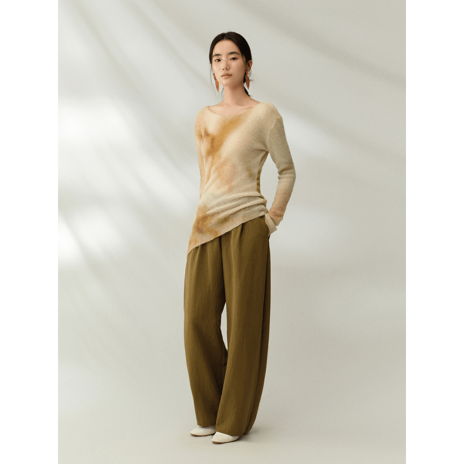 Sheer Alpaca Wool Blend Sweater - Sculptural Softness