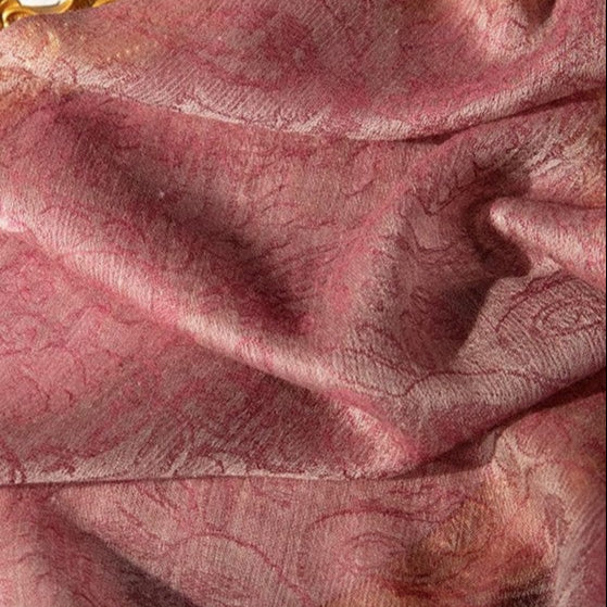 Pure Ultrafine Cashmere Jacquard Scarf - Whisper-Soft, Travel-Ready Luxury