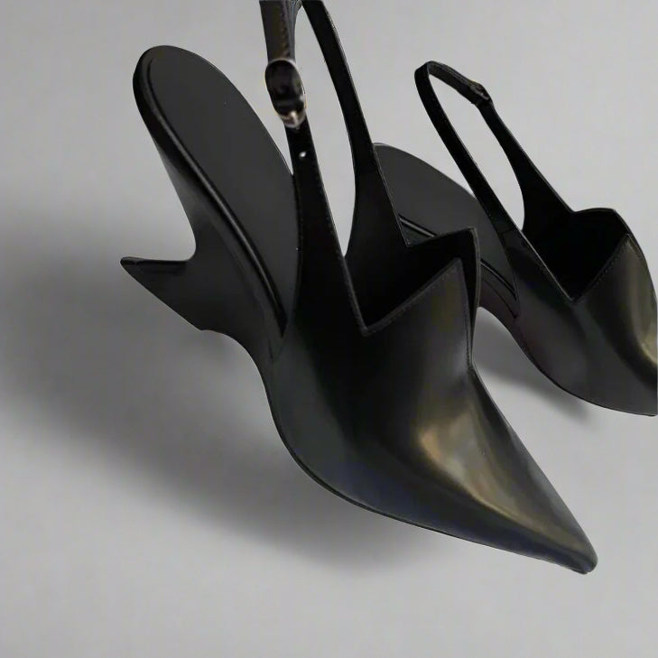 The Slingback Modern Wedge