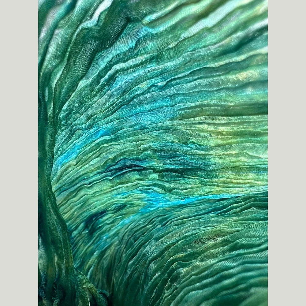 Emerald Mulberry Silk Mermaid Dress
