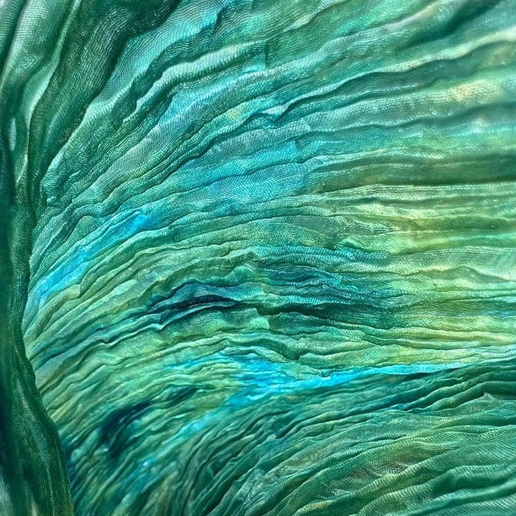 Emerald Mulberry Silk Mermaid Dress