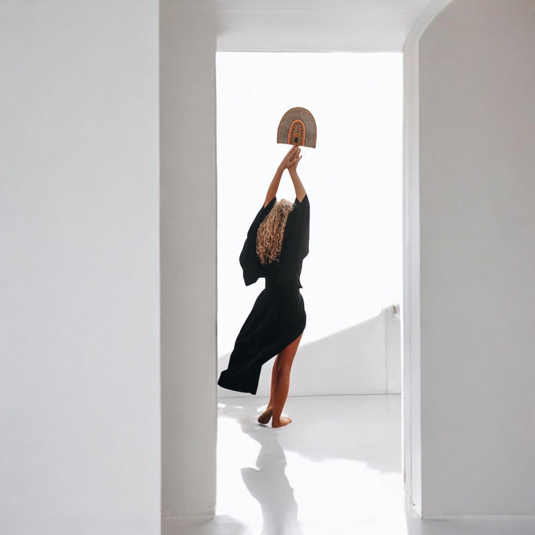 Air Nomad Black Kimono casual wear, showcasing quiet luxury