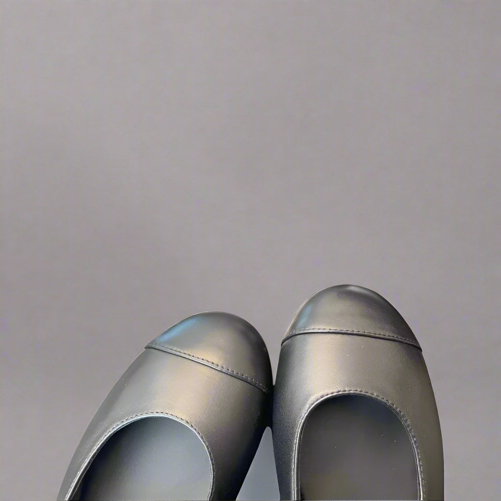 The Leather Mary Jane Ballet Flats