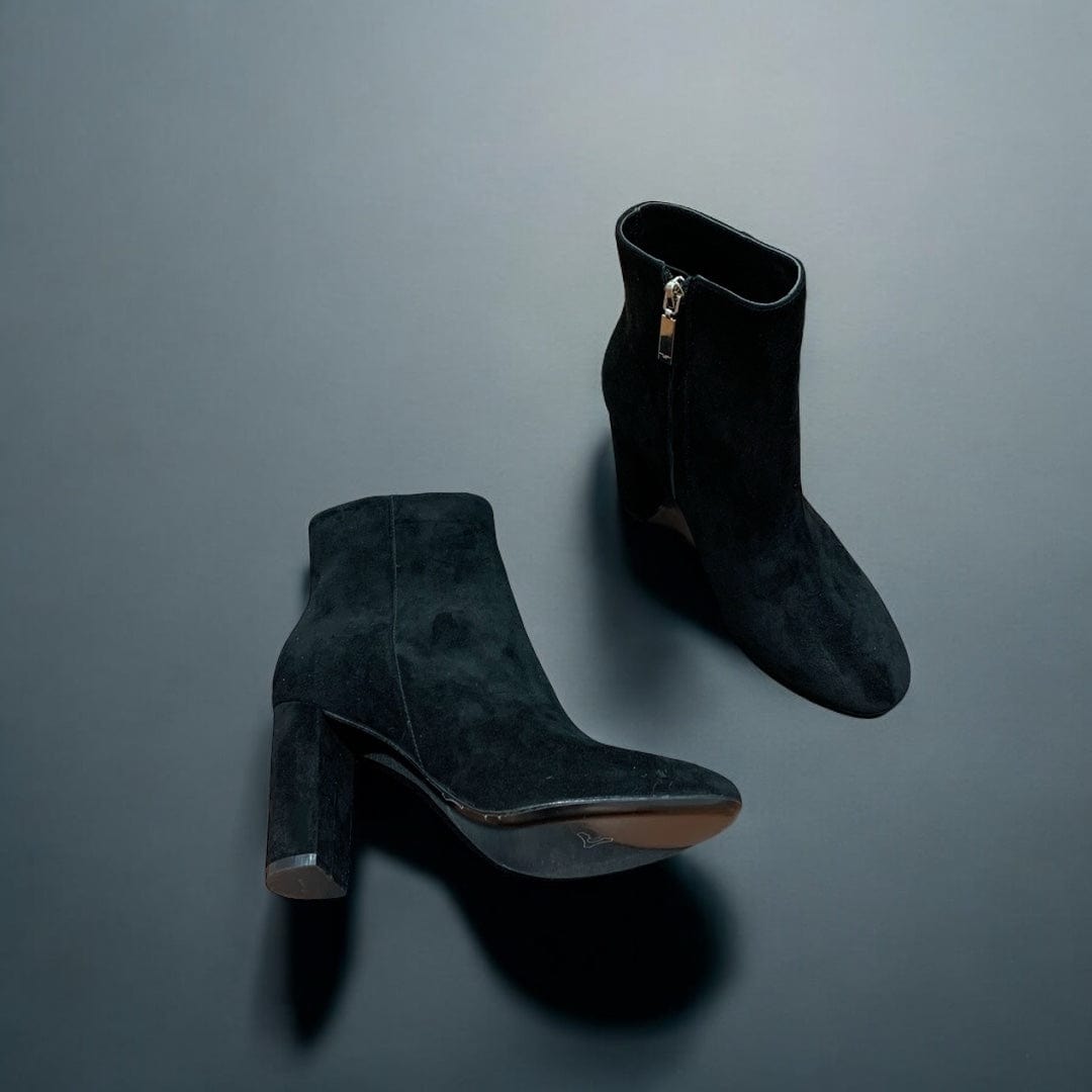 The Suede Block Heel Boots