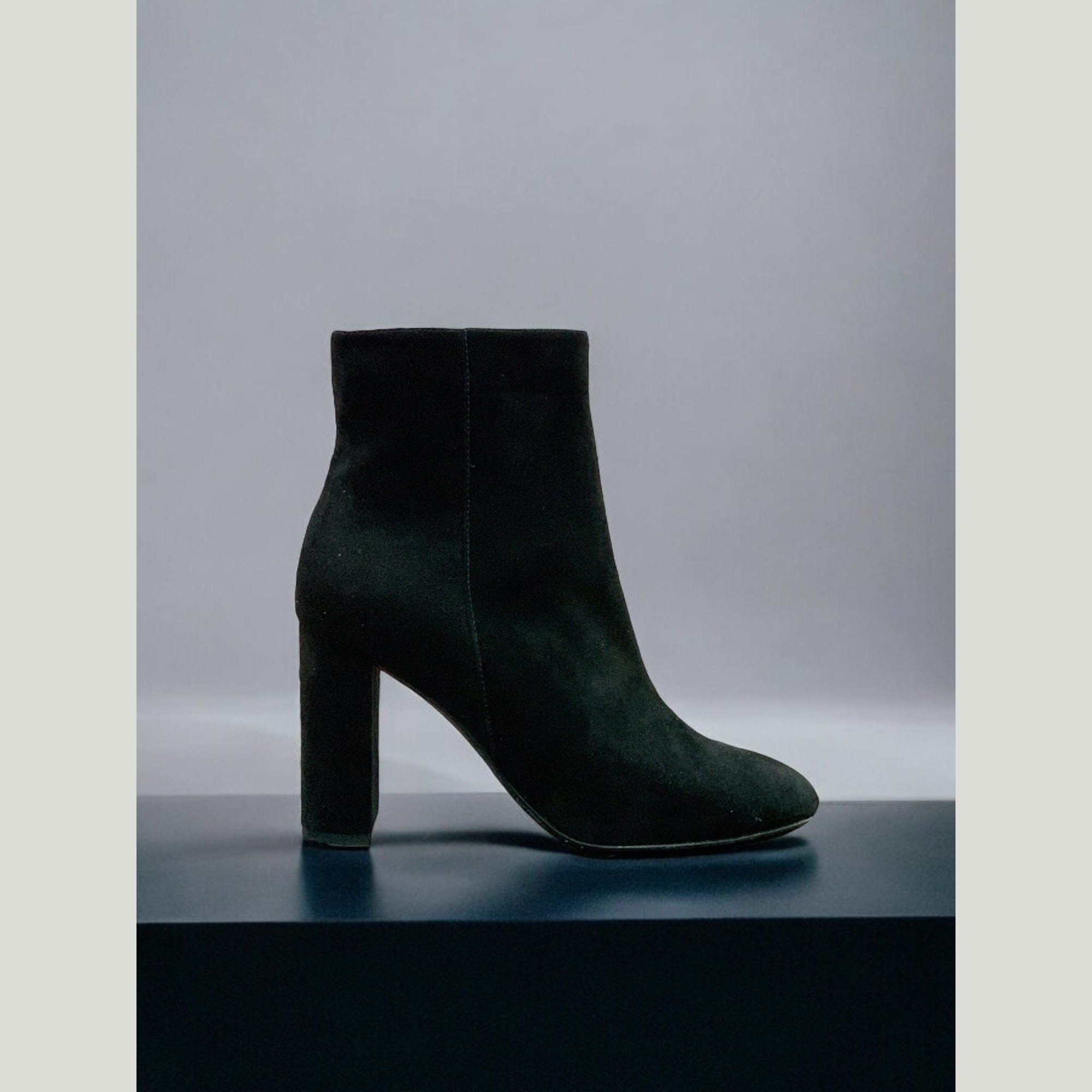 The Suede Block Heel Boots