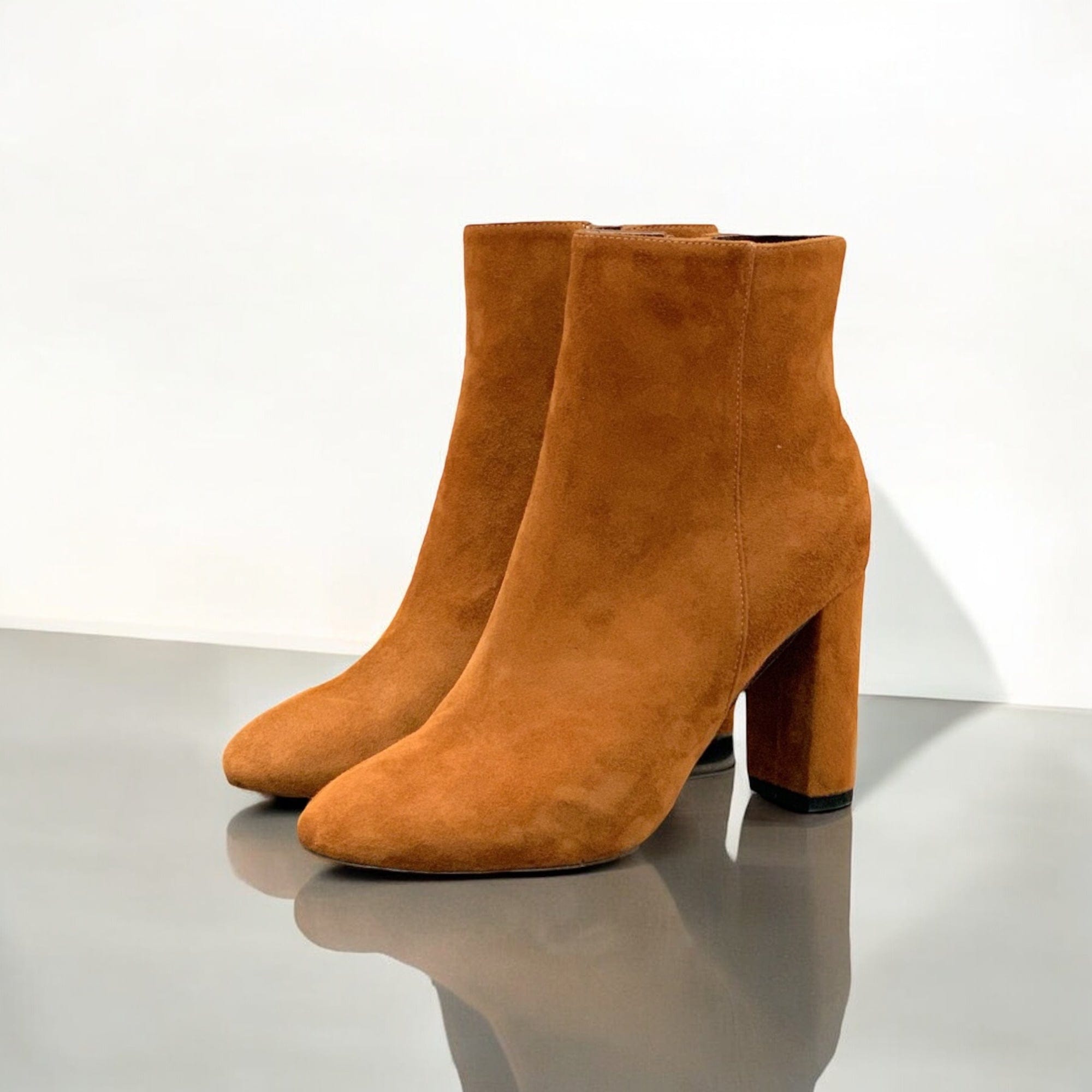 The Suede Block Heel Boots